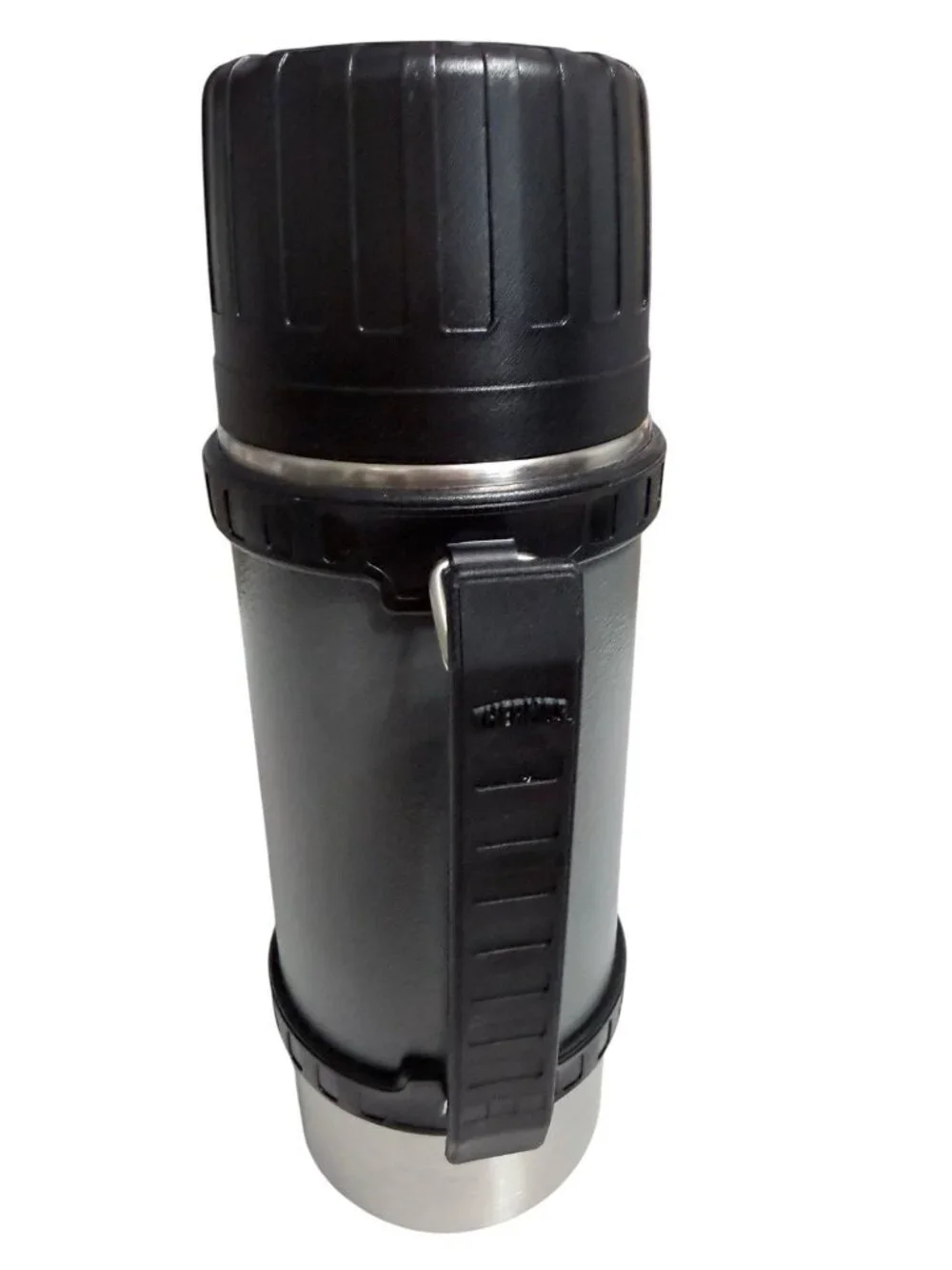 Vintage Thermos Insulated Stainless Vacuum Bottle 1.03 Quart Metal 2490 USA Box